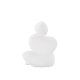 VENTURE DESIGN Floda-Skulptur – weißes Steingut (11 x 9 x 14 H)