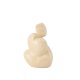 VENTURE DESIGN Floda-Skulptur – hellgelbes Steingut (11 x 9 x 14 H)