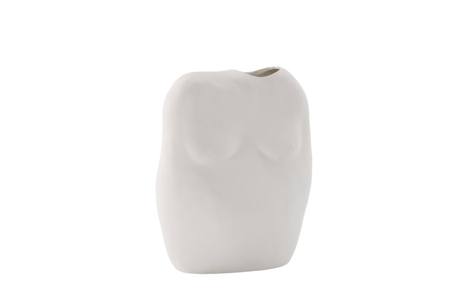 VENTURE DESIGN Romie vase - off-white steinty (24x14x28H)