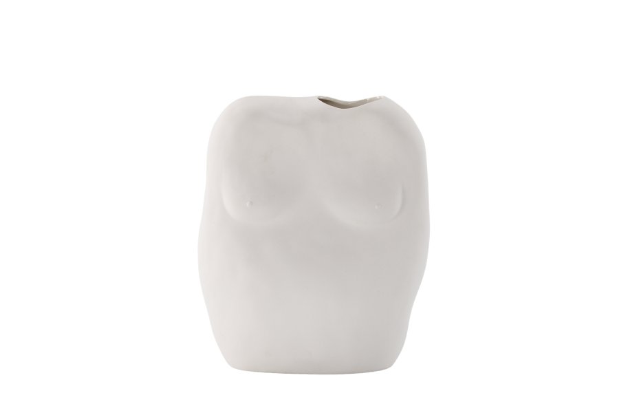 VENTURE DESIGN Romie vase - off-white steinty (24x14x28H)