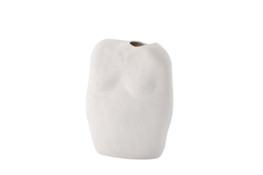 VENTURE DESIGN Romie vase - off-white steinty (24x14x28H)