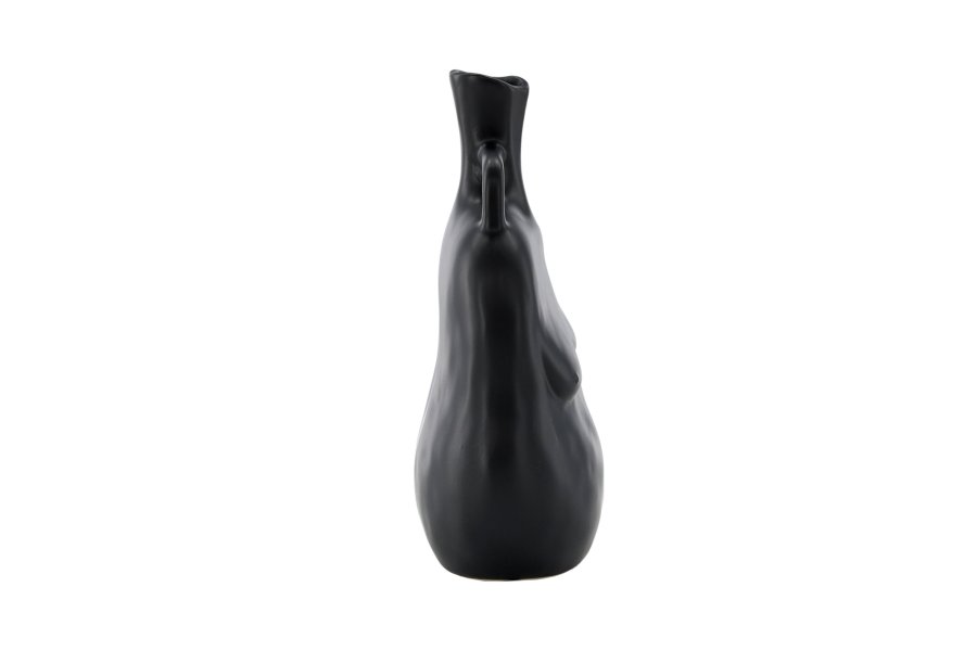VENTURE DESIGN Conta vase - matt svart steinty (17x10x25H)