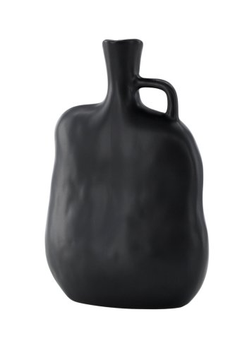 VENTURE DESIGN Conta vase - matt svart steinty (17x10x25H)