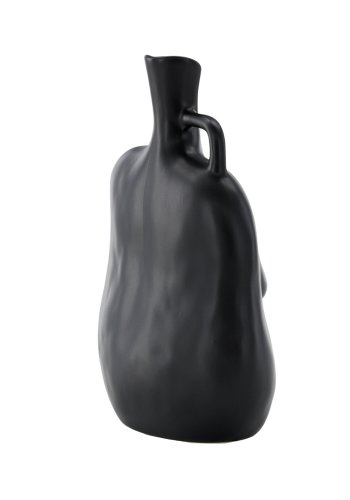 VENTURE DESIGN Conta vase - matt svart steinty (17x10x25H)