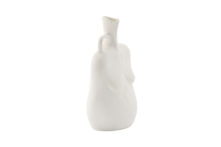 VENTURE DESIGN Conta vase - off-white steinty (17x10x25H)