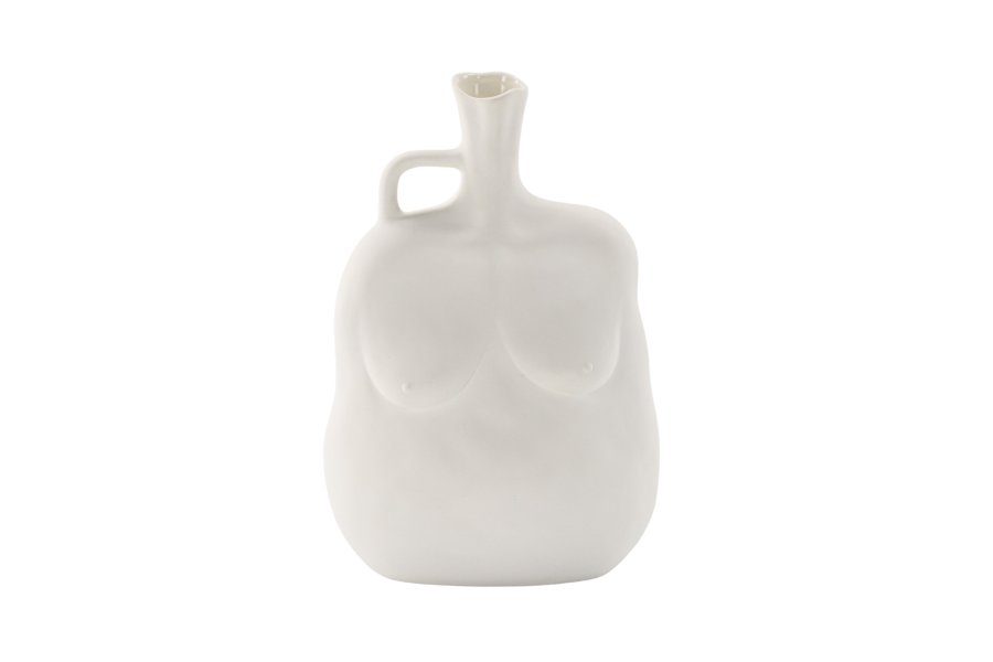 VENTURE DESIGN Conta vase - off-white steinty (17x10x25H)