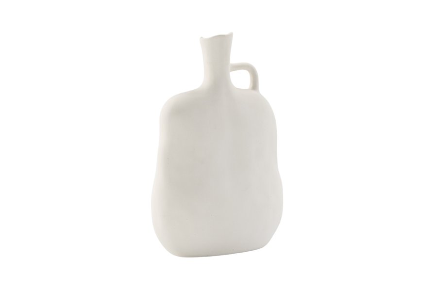 VENTURE DESIGN Conta vase - off-white steinty (17x10x25H)