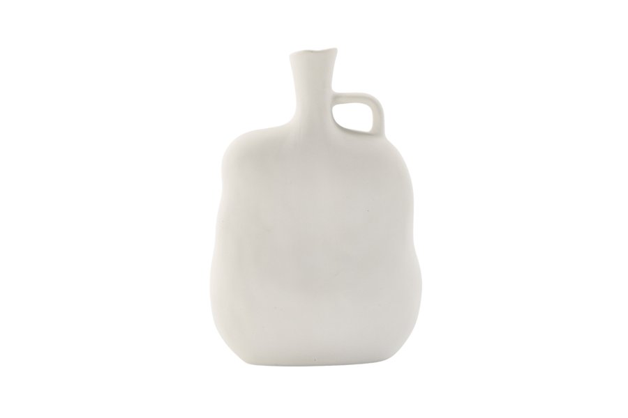 VENTURE DESIGN Conta vase - off-white steinty (17x10x25H)