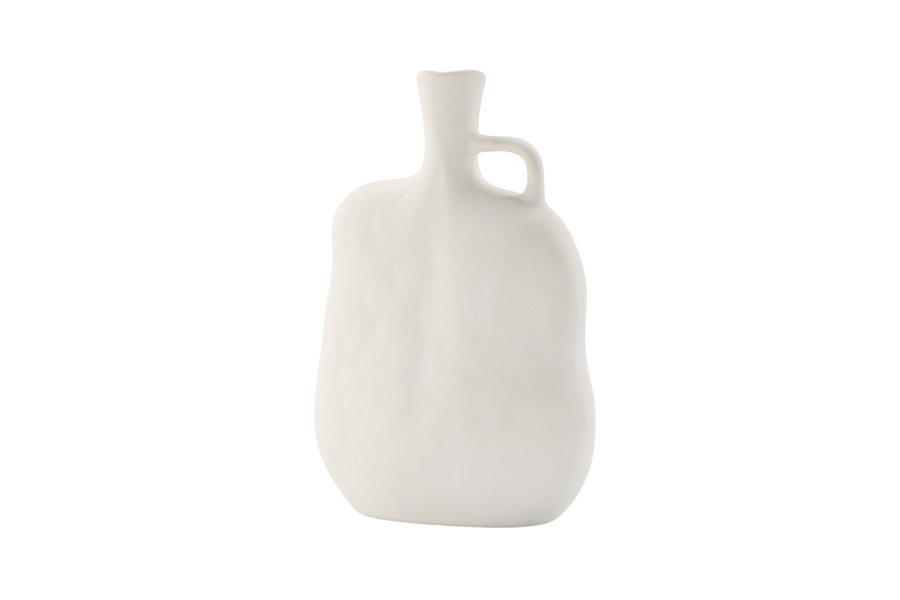 VENTURE DESIGN Conta vase - off-white steinty (17x10x25H)