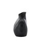 VENTURE DESIGN Harvey Vase – mattschwarzes Steingut (17 x 10 x 15 H)