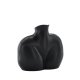 VENTURE DESIGN Harvey Vase – mattschwarzes Steingut (17 x 10 x 15 H)