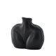 VENTURE DESIGN Harvey Vase – mattschwarzes Steingut (17 x 10 x 15 H)