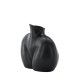VENTURE DESIGN Harvey Vase – mattschwarzes Steingut (17 x 10 x 15 H)