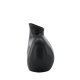 VENTURE DESIGN Harvey Vase – mattschwarzes Steingut (17 x 10 x 15 H)