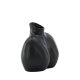 VENTURE DESIGN Harvey Vase – mattschwarzes Steingut (17 x 10 x 15 H)