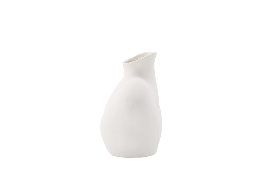 VENTURE DESIGN Harvey Vase – cremefarbenes Steingut (17 x 10 x 15 H)