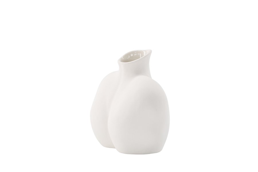 VENTURE DESIGN Harvey Vase – cremefarbenes Steingut (17 x 10 x 15 H)