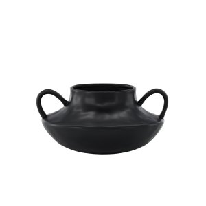 VENTURE DESIGN Holda potte - mat sort stentj (31x29x15H)