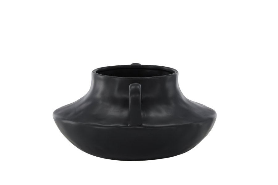 VENTURE DESIGN Holda potte - mat sort stentj (31x29x15H)