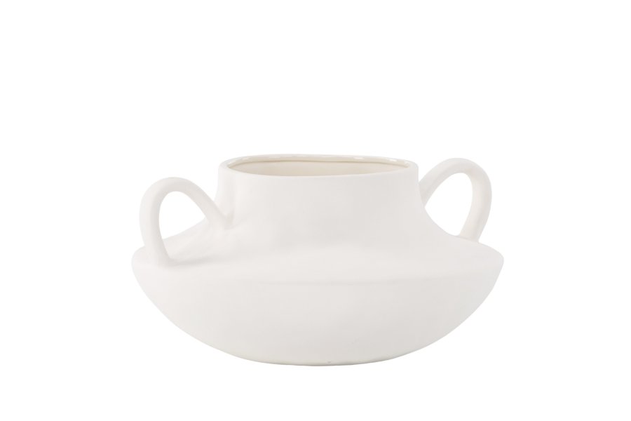 VENTURE DESIGN Holda potte - offwhite stentj (31x29x15H)