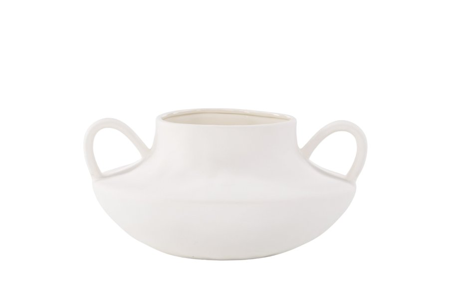 VENTURE DESIGN Holda potte - offwhite stentj (31x29x15H)