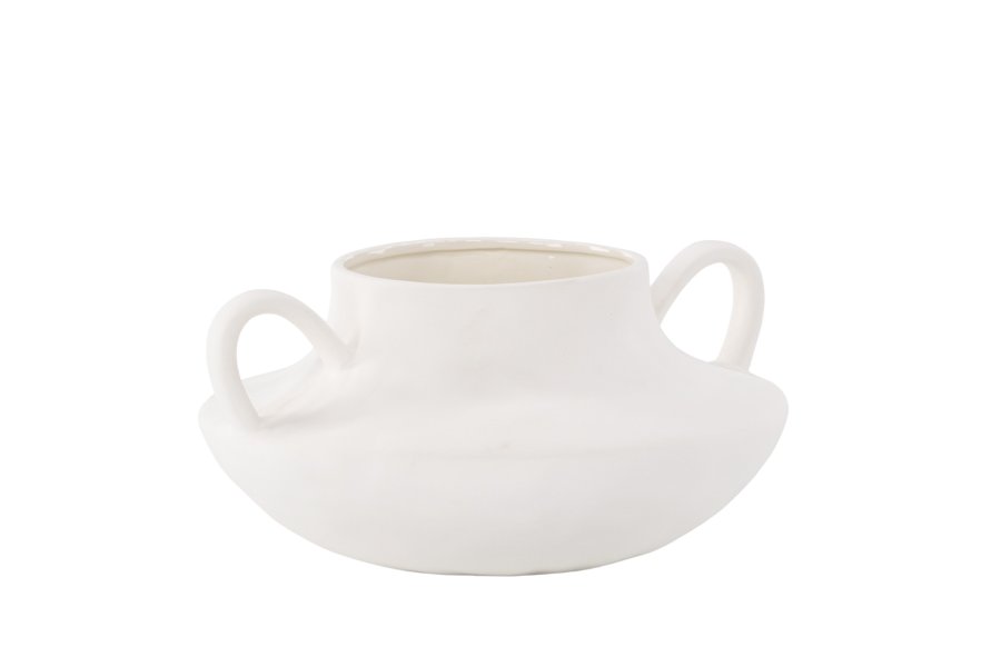 VENTURE DESIGN Holda potte - offwhite stentj (31x29x15H)