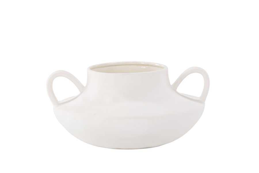 VENTURE DESIGN Holda potte - offwhite stentj (31x29x15H)