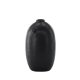 VENTURE DESIGN Madi vase, rund svart steinty (17x17x28H)