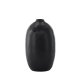VENTURE DESIGN Madi vase, rund svart steinty (17x17x28H)