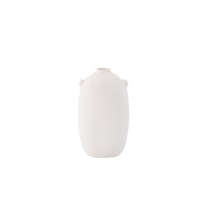VENTURE DESIGN Madi vase, rund - offwhite stentj (17x17x28H)
