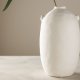 VENTURE DESIGN Madi vase, rund - off-white steinty (17x17x28H)