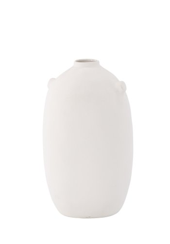 VENTURE DESIGN Madi vase, rund - off-white steinty (17x17x28H)