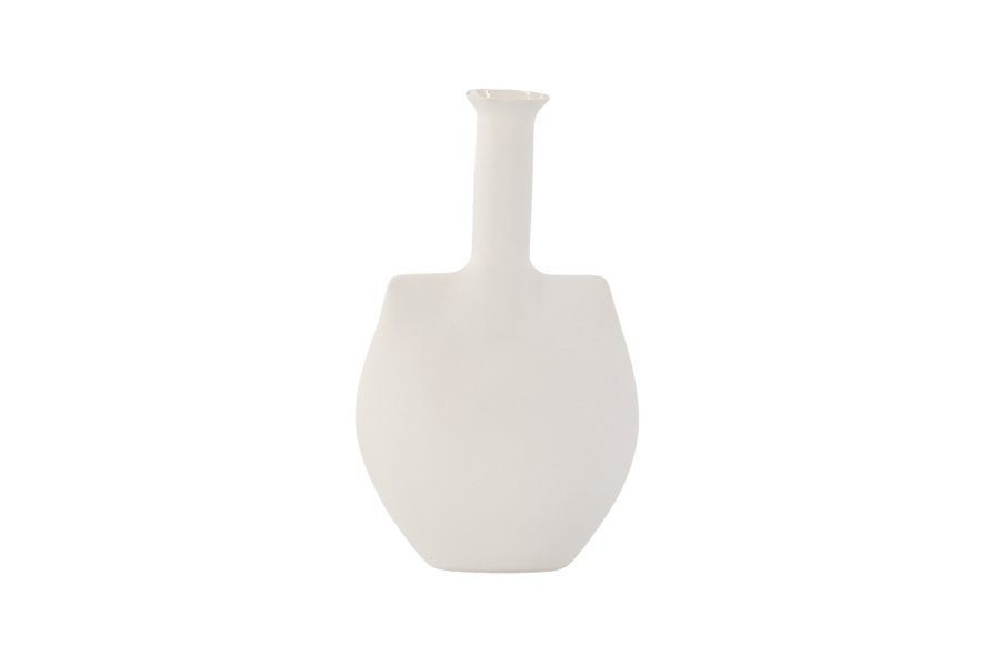 VENTURE DESIGN Madison vase - off white steinty (14x8x22H)