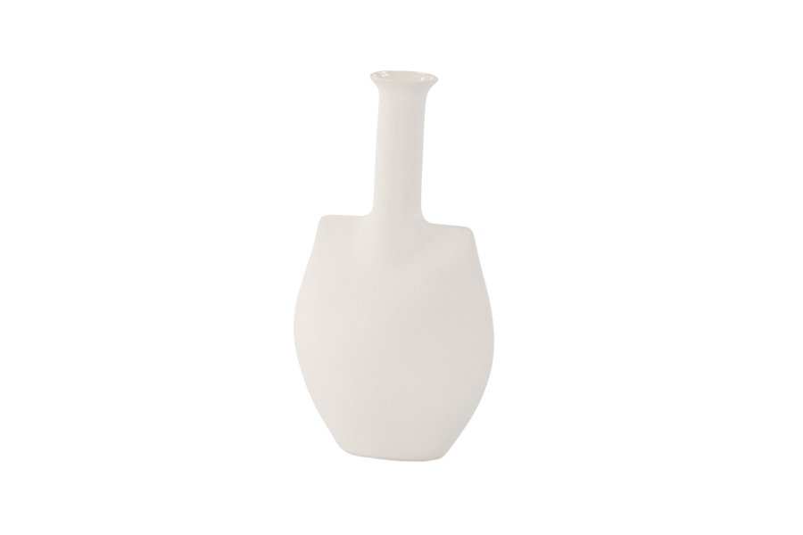 VENTURE DESIGN Madison vase - off white steinty (14x8x22H)