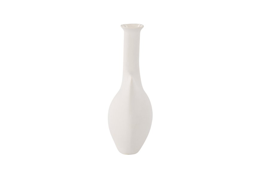 VENTURE DESIGN Madison vase - off white steinty (14x8x22H)