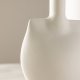VENTURE DESIGN Madison vase - off white steinty (14x8x22H)