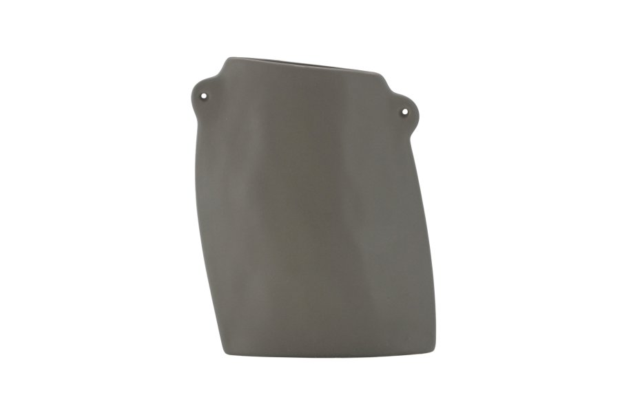 VENTURE DESIGN Vase, m. 2 hndtak - mrkegr steinty (14x5x21H)