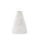 VENTURE DESIGN Ovy vase, m. 1 hndtak - hvitt steinty (14x13x17H)