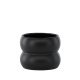 VENTURE DESIGN Dapne Topf, rund – mattschwarzes Steingut (16x16x13)