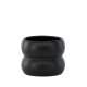 VENTURE DESIGN Dapne Topf, rund – mattschwarzes Steingut (16x16x13)