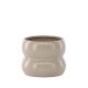 VENTURE DESIGN Dapne Topf, rund – mattbeiges Steingut (16x16x13)