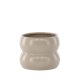 VENTURE DESIGN Dapne Topf, rund – mattbeiges Steingut (16x16x13)