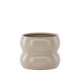 VENTURE DESIGN Dapne Topf, rund – mattbeiges Steingut (16x16x13)