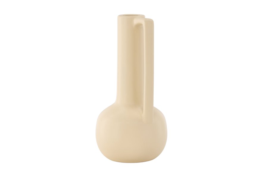 VENTURE DESIGN Allis vase, m. hank - gult steinty (18x18x36)