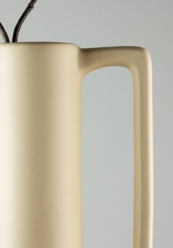 VENTURE DESIGN Allis vase, m. hank - gult steinty (18x18x36)