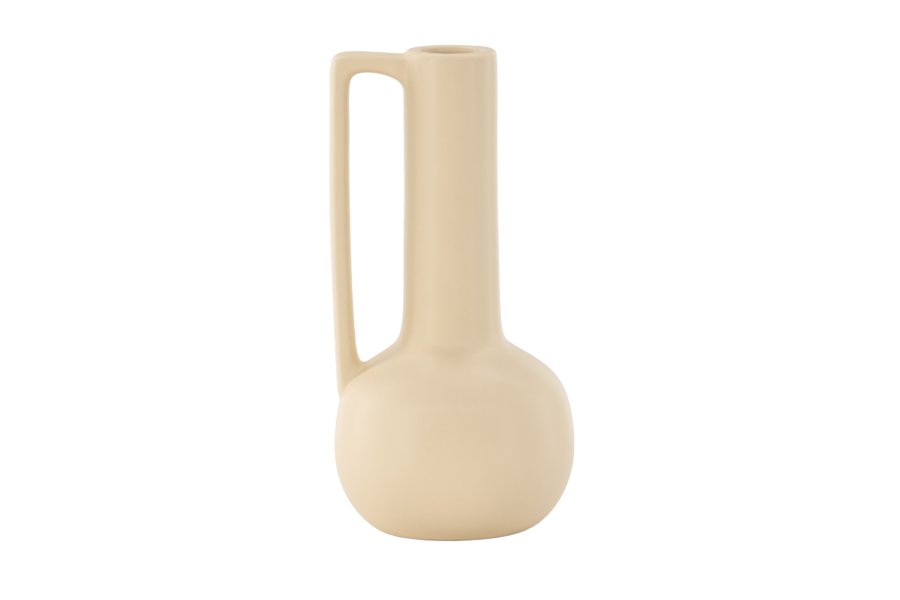 VENTURE DESIGN Allis vase, m. hank - gult steinty (18x18x36)