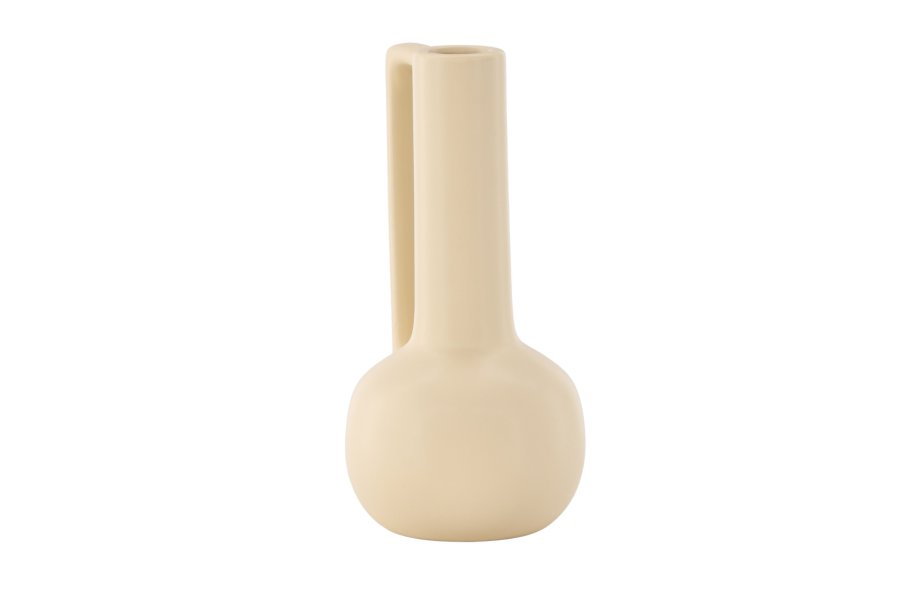 VENTURE DESIGN Allis vase, m. hank - gult steinty (18x18x36)