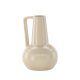 VENTURE DESIGN Lane vase, m. hank - beige/svarte prikker steinty (15x15x22)