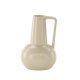 VENTURE DESIGN Lane vase, m. hank - beige/svarte prikker steinty (15x15x22)