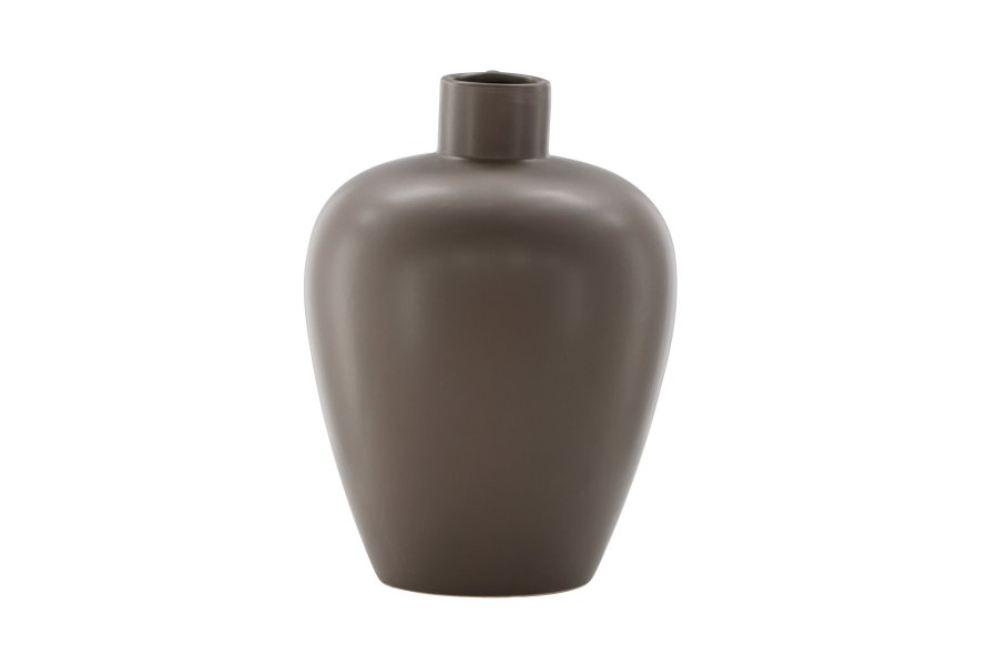 VENTURE DESIGN Cent vase, m. 1 hndtak - brunt steinty (24x24x33)